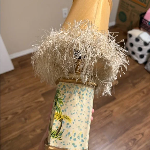 COPY - Vintage Jungle Monkey Table Lamp with Fringe Shade – Whimsical Tropical … - Picture 5 of 6